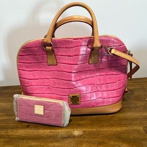 Pink Dooney & Burke Leather Purse
